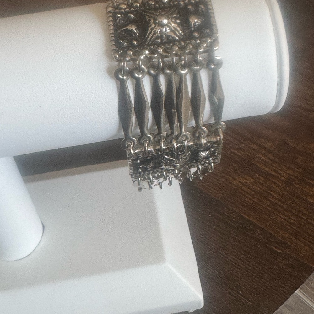 Silver Multi-Row Link Bracelet - Women Jewelry